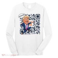 Qr President Trump Dance Code Long Sleeve Shirt thumb 0