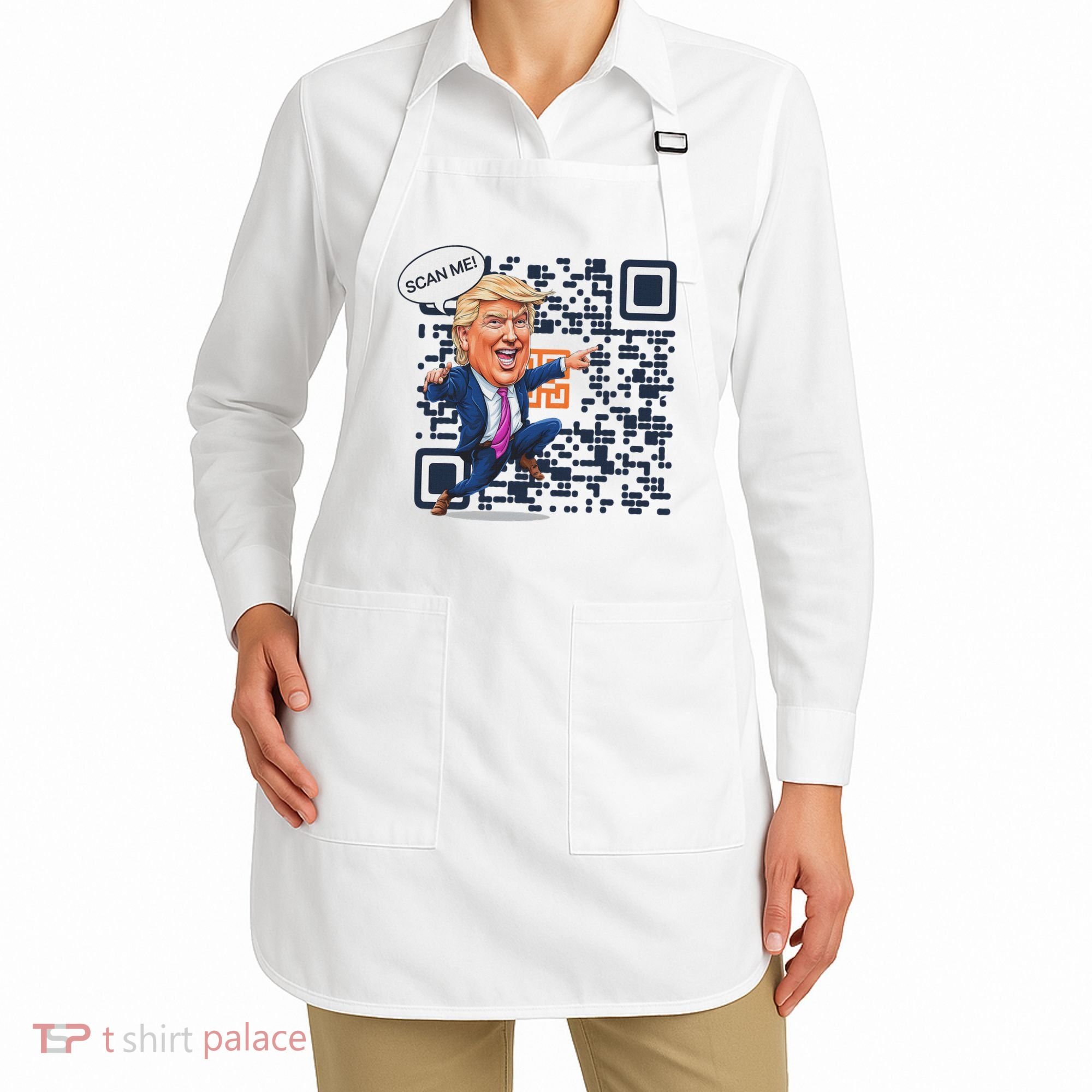 Qr President Trump Dance Code Apron