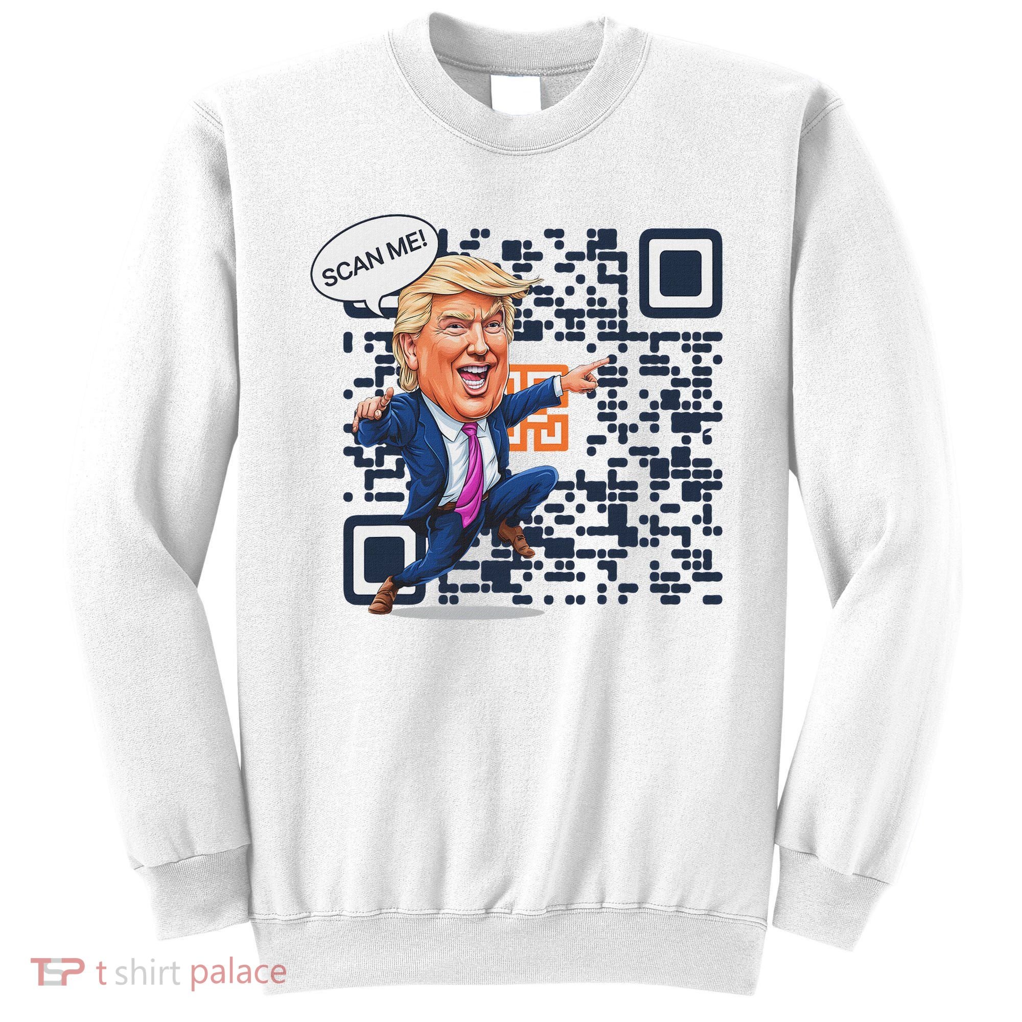 Qr President Trump Dance Code Sweatshirt