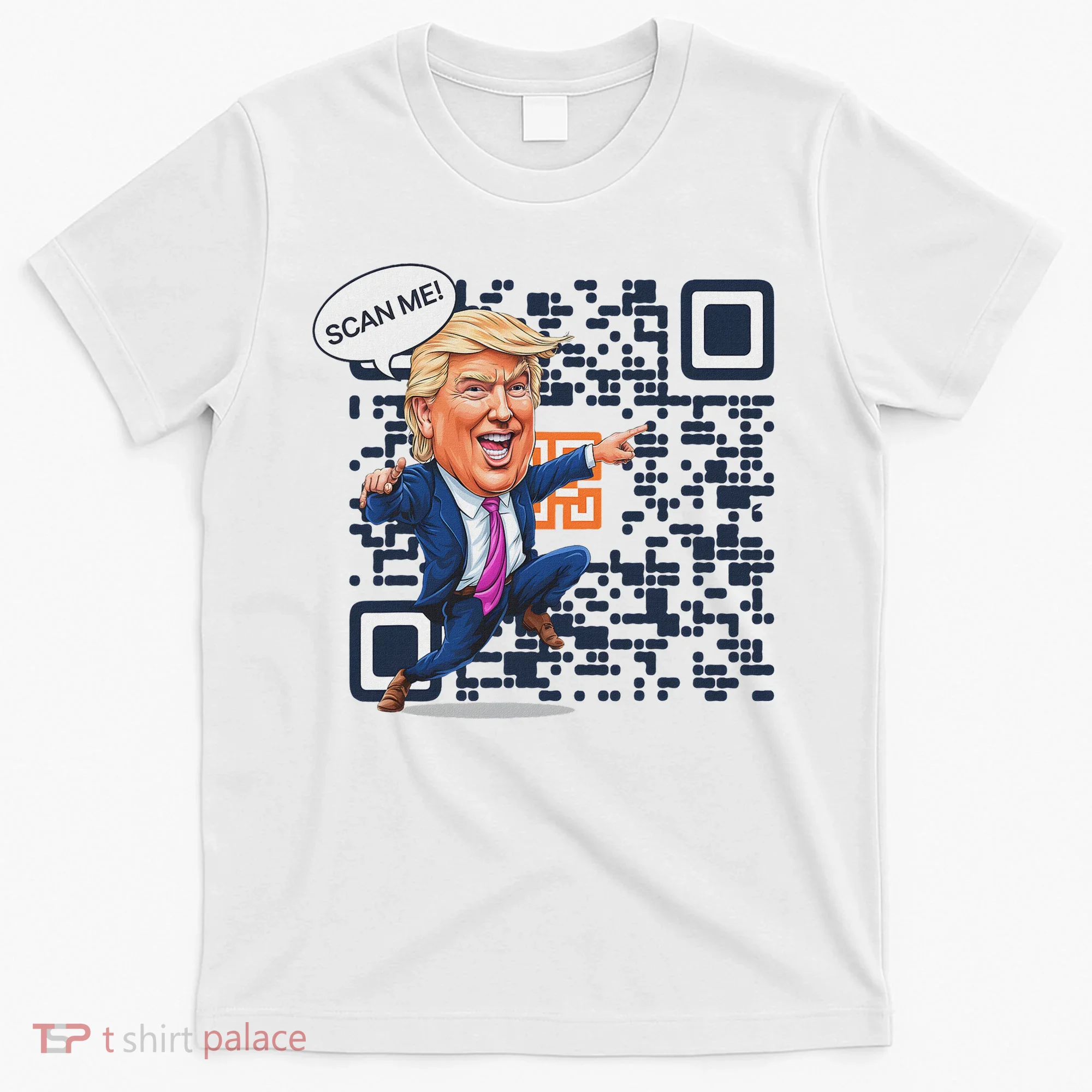 Qr President Trump Dance Code T-Shirt
