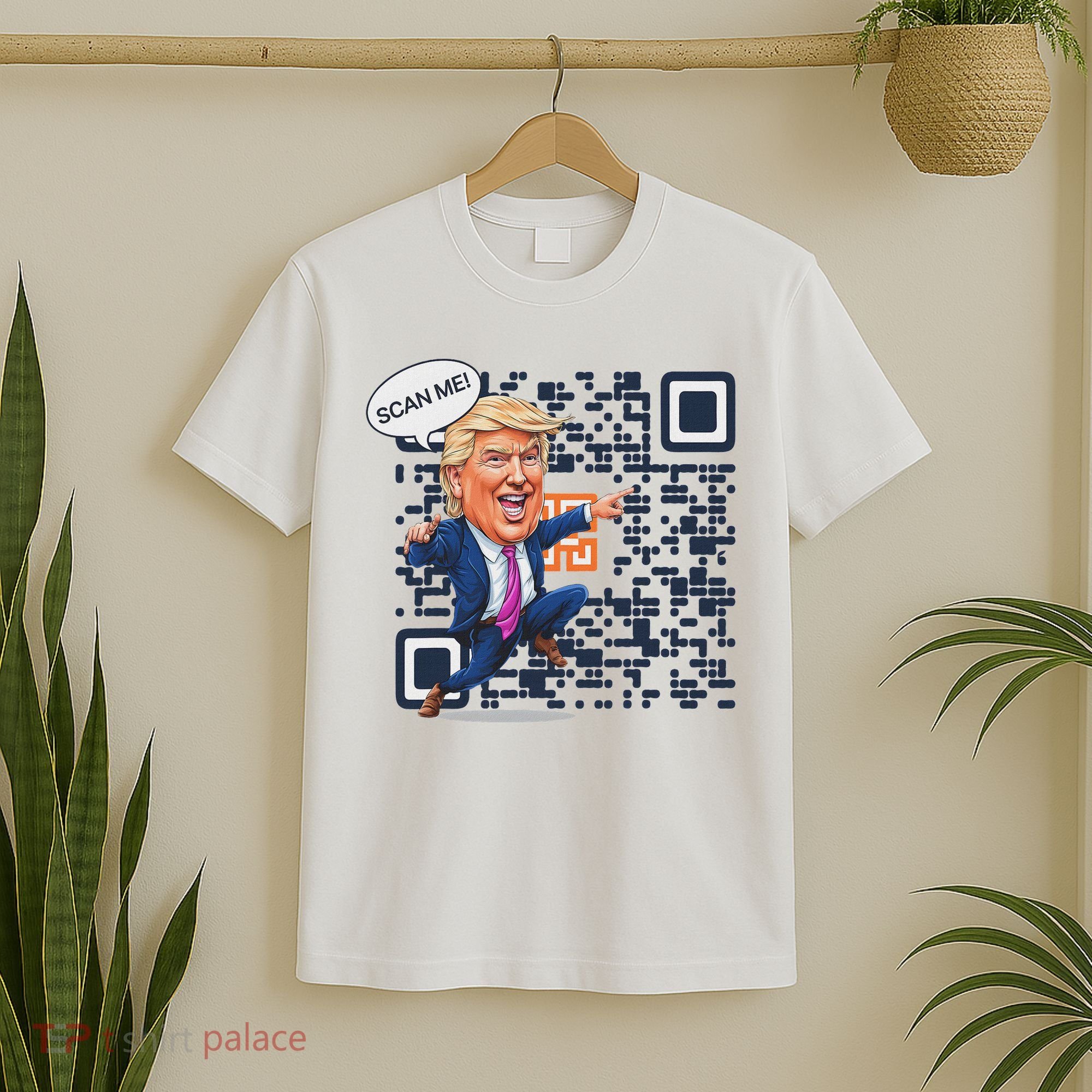 Qr President Trump Dance Code T-Shirt