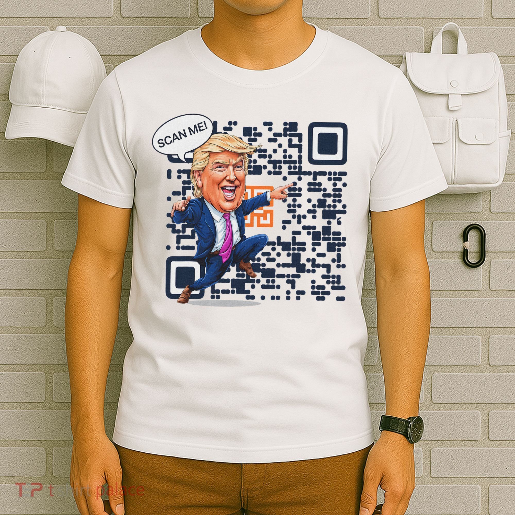 Qr President Trump Dance Code T-Shirt