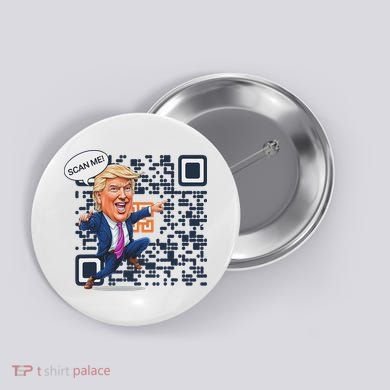 Qr President Trump Dance Code Button