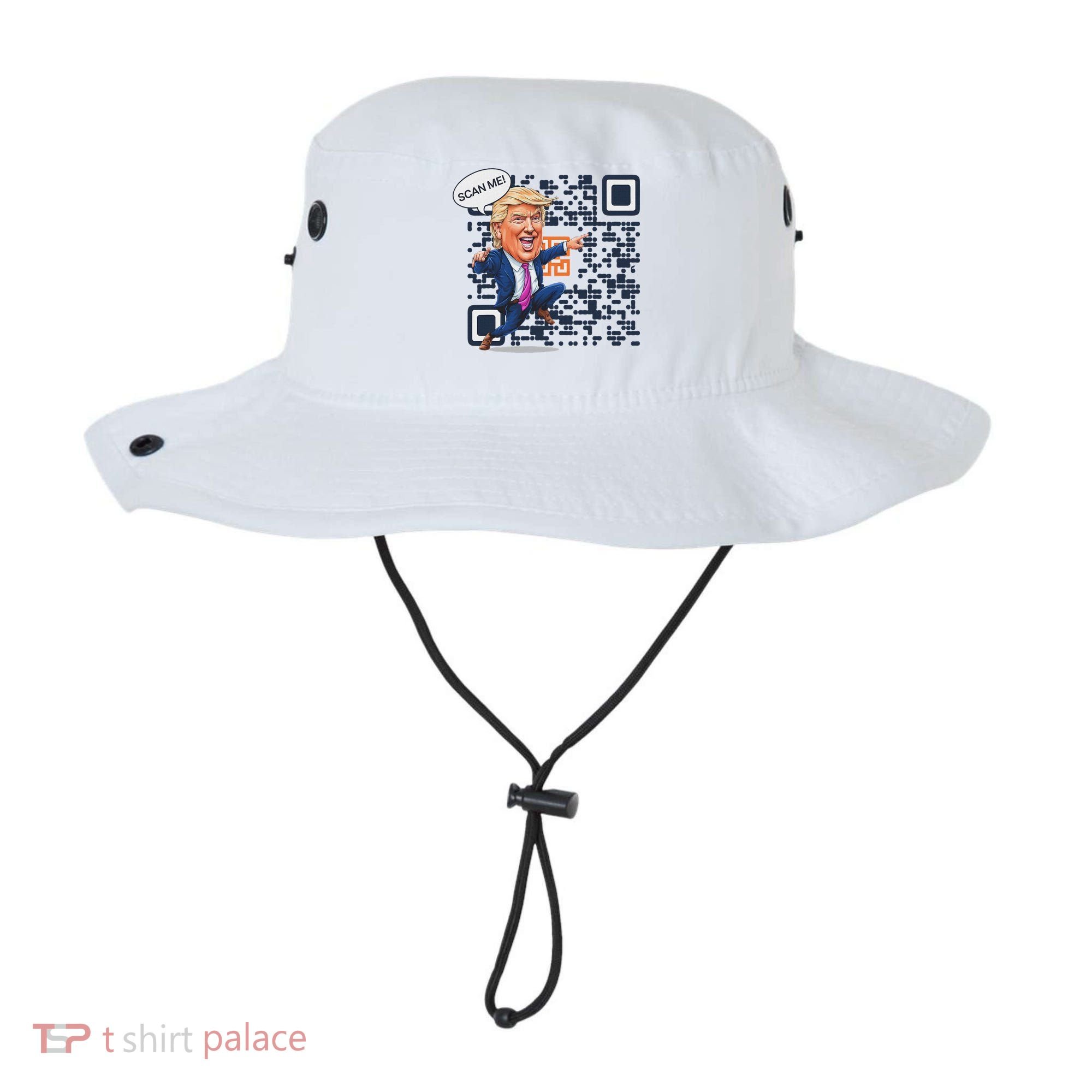 Qr President Trump Dance Code Bucket Hat