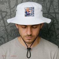 Qr President Trump Dance Code Bucket Hat thumb 2
