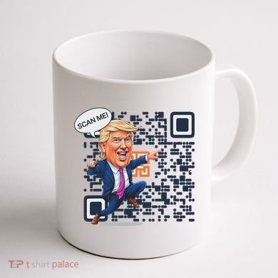 Qr President Trump Dance Code Coffee Mug back