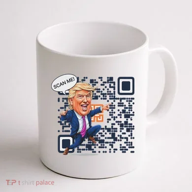 Qr President Trump Dance Code Coffee Mug back