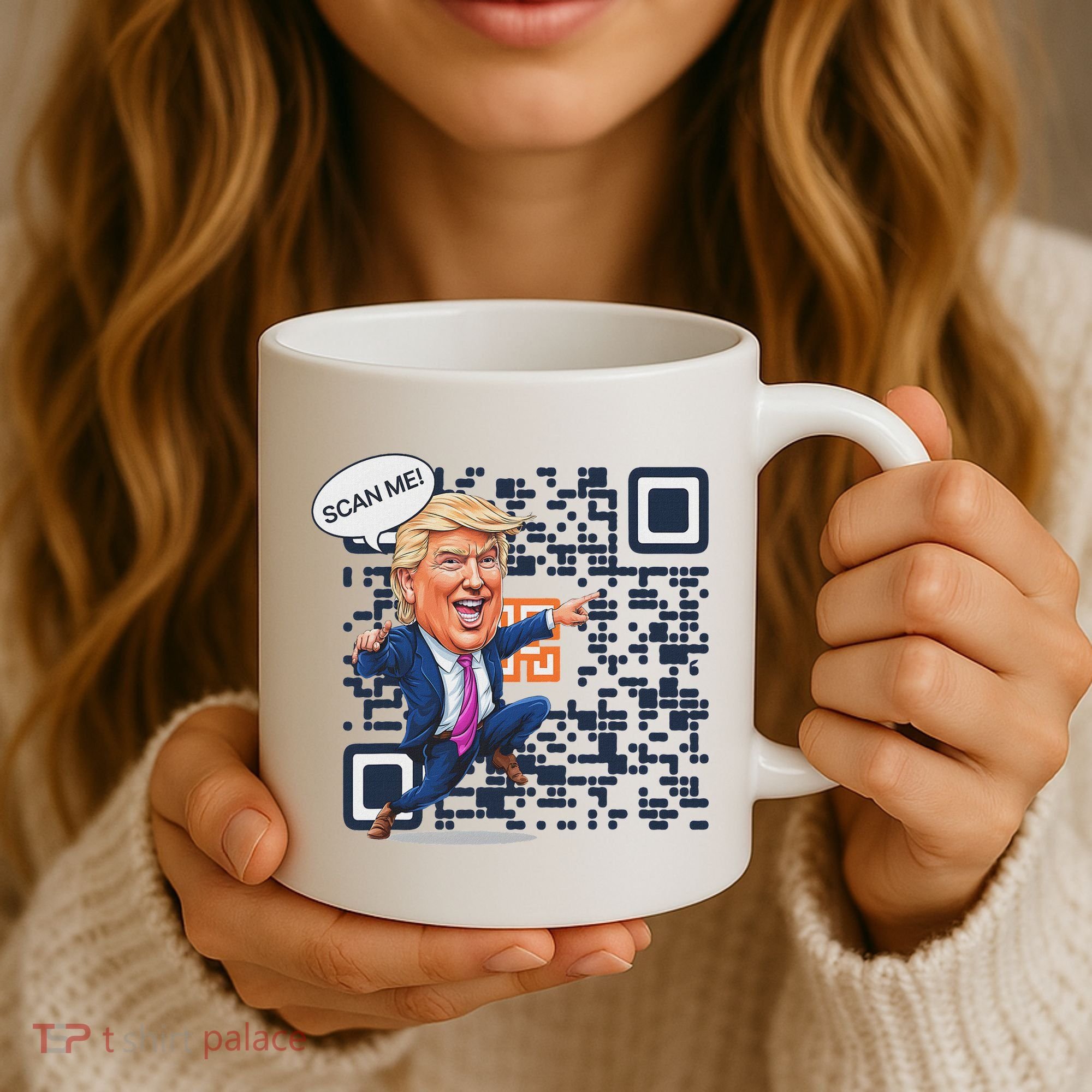 Qr President Trump Dance Code Coffee Mug
