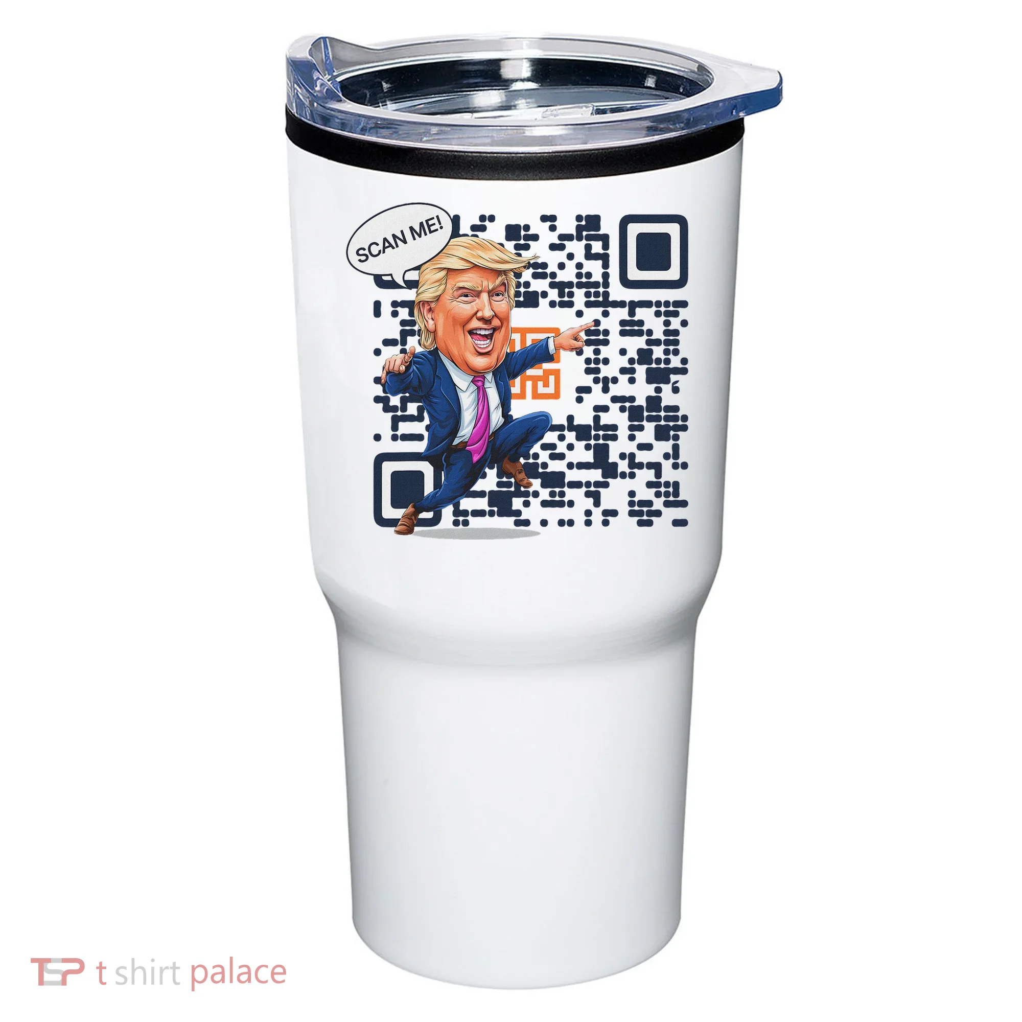 Qr President Trump Dance Code Tumbler