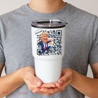Qr President Trump Dance Code Tumbler thumb 2