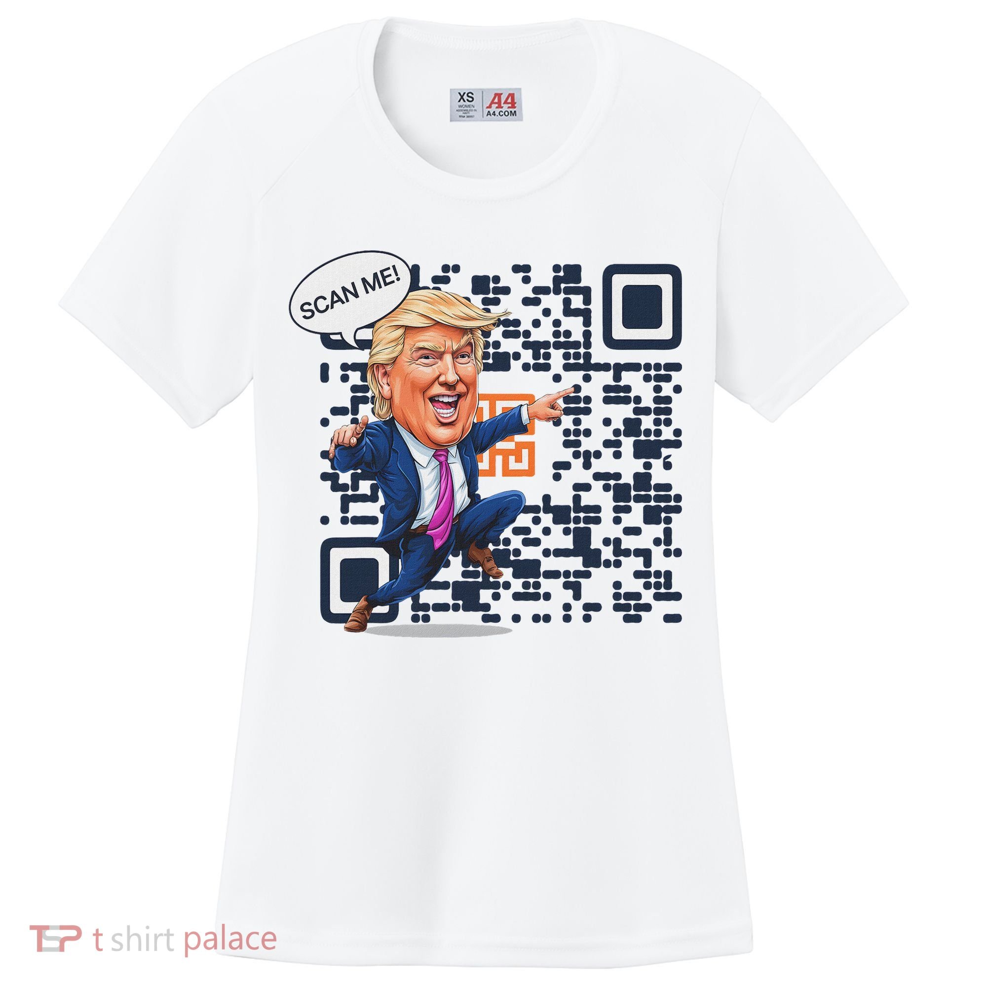Qr President Trump Dance Code Women's Cooling Performance Crew T-Shirt