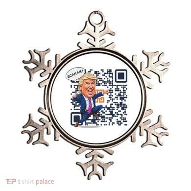 Qr President Trump Dance Code Ornament