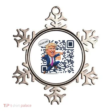 Qr President Trump Dance Code Ornament