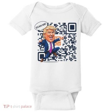 Qr President Trump Dance Code Baby Bodysuit