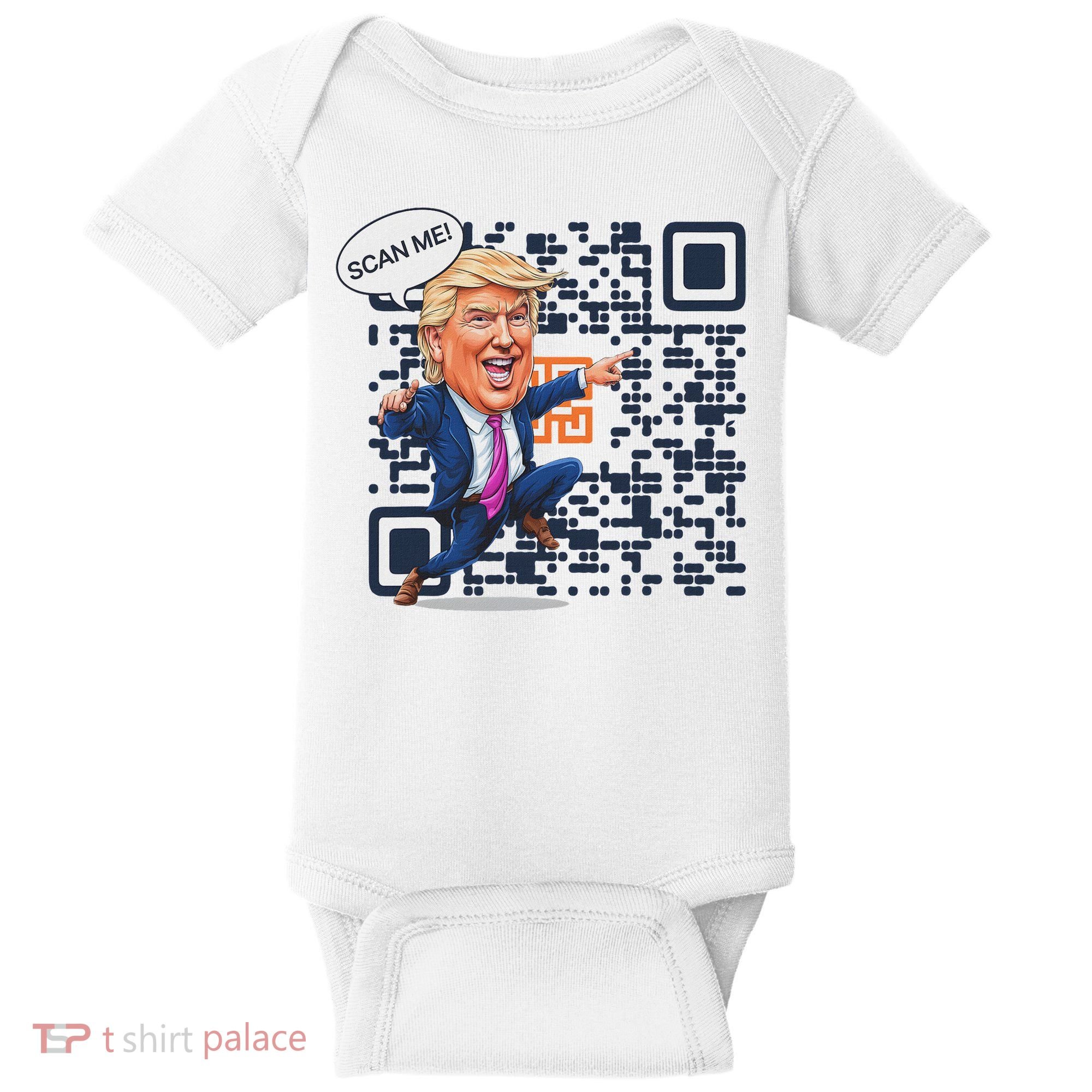 Qr President Trump Dance Code Baby Bodysuit