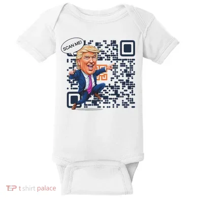Qr President Trump Dance Code Baby Bodysuit