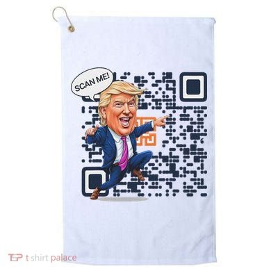 Qr President Trump Dance Code Golf Towel
