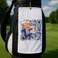 Qr President Trump Dance Code Golf Towel thumb 2