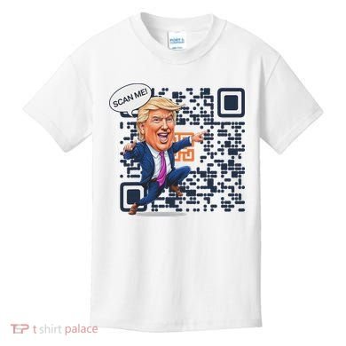 Qr President Trump Dance Code Kids T-Shirt
