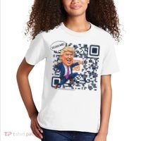 Qr President Trump Dance Code Kids T-Shirt thumb 2