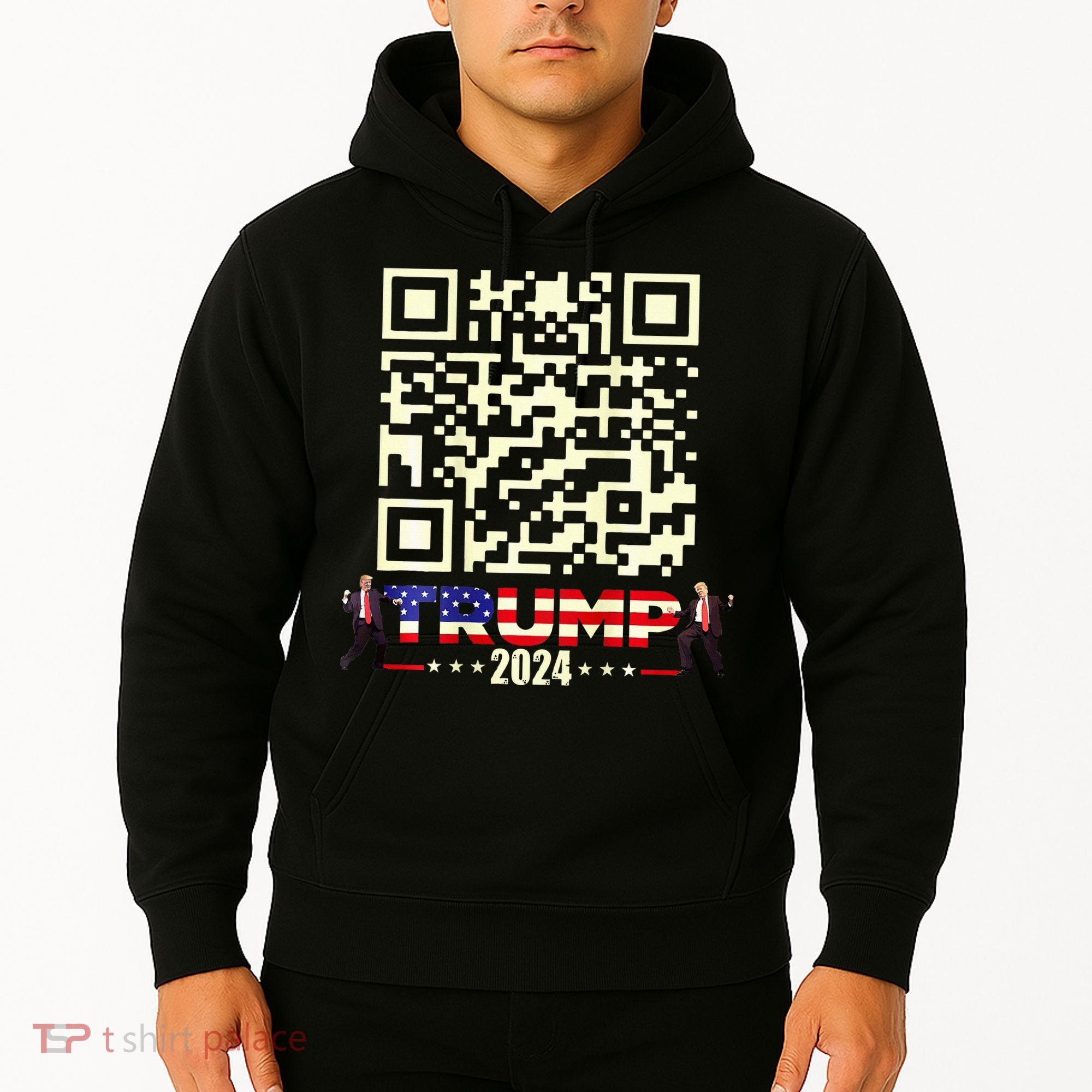 Qr President Trump 4547 Trump Dancing Code Hoodie