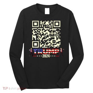 Qr President Trump 4547 Trump Dancing Code Long Sleeve Shirt
