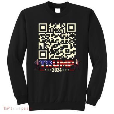 Qr President Trump 4547 Trump Dancing Code Sweatshirt