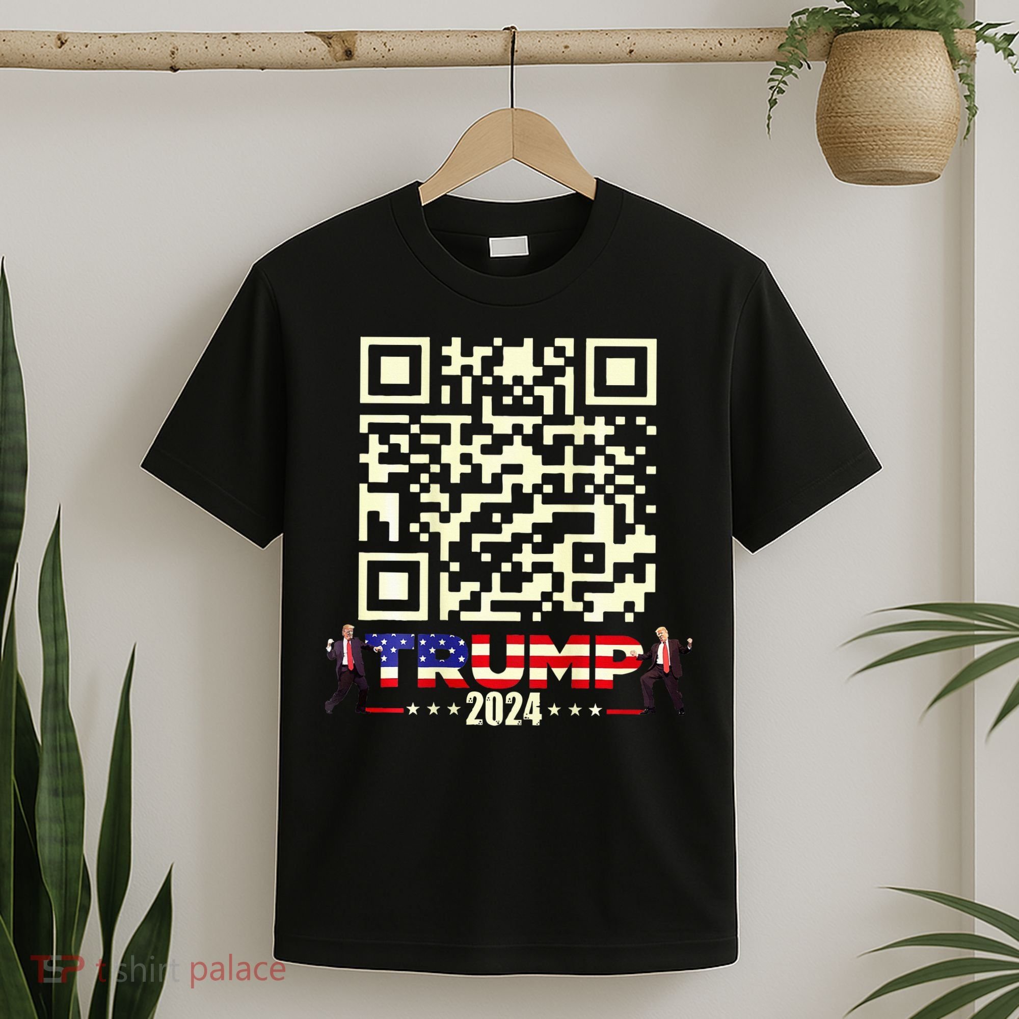 Qr President Trump 4547 Trump Dancing Code T-Shirt