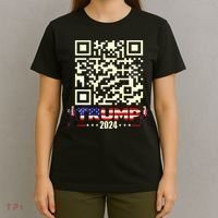 Qr President Trump 4547 Trump Dancing Code T-Shirt thumb 4