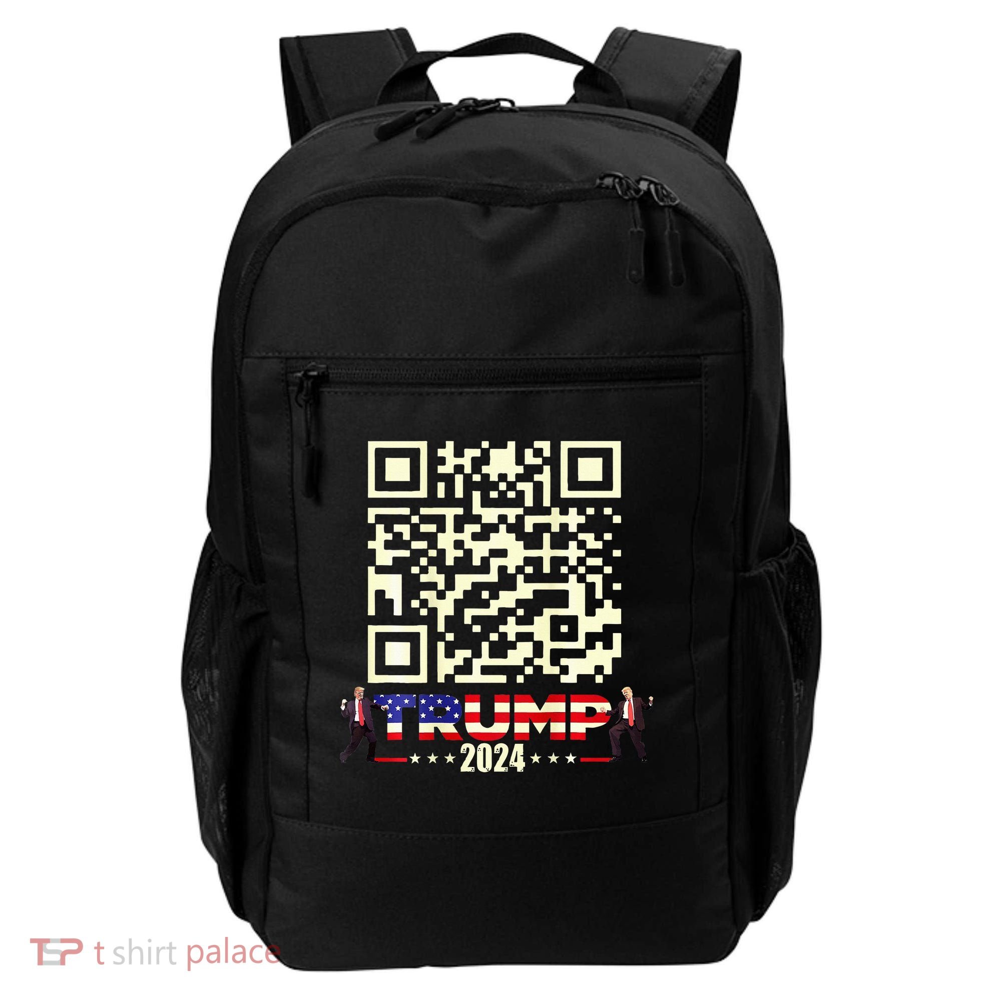 Qr President Trump 4547 Trump Dancing Code Backpack