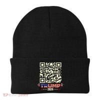 Qr President Trump 4547 Trump Dancing Code Beanie thumb 0