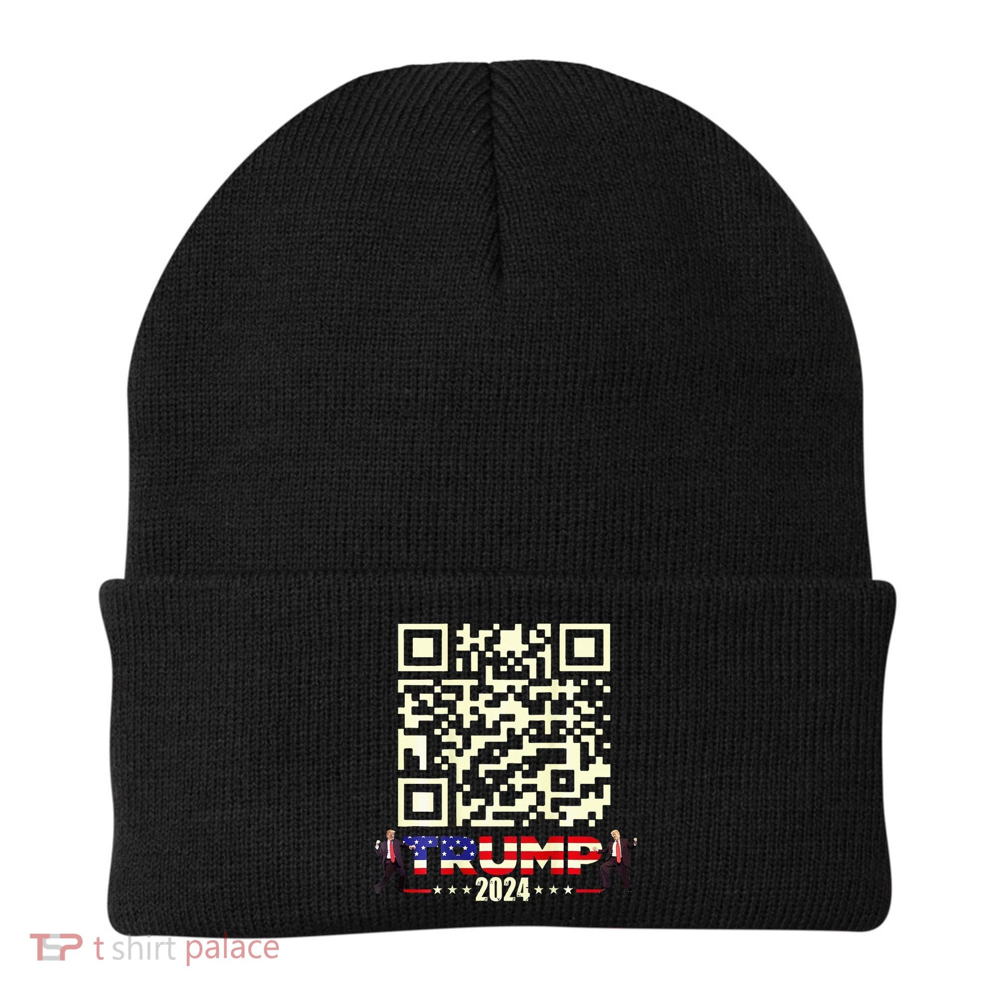 Qr President Trump 4547 Trump Dancing Code Beanie