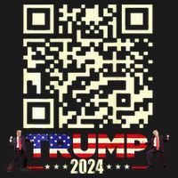 Qr President Trump 4547 Trump Dancing Code Women's Hoodie thumb 2