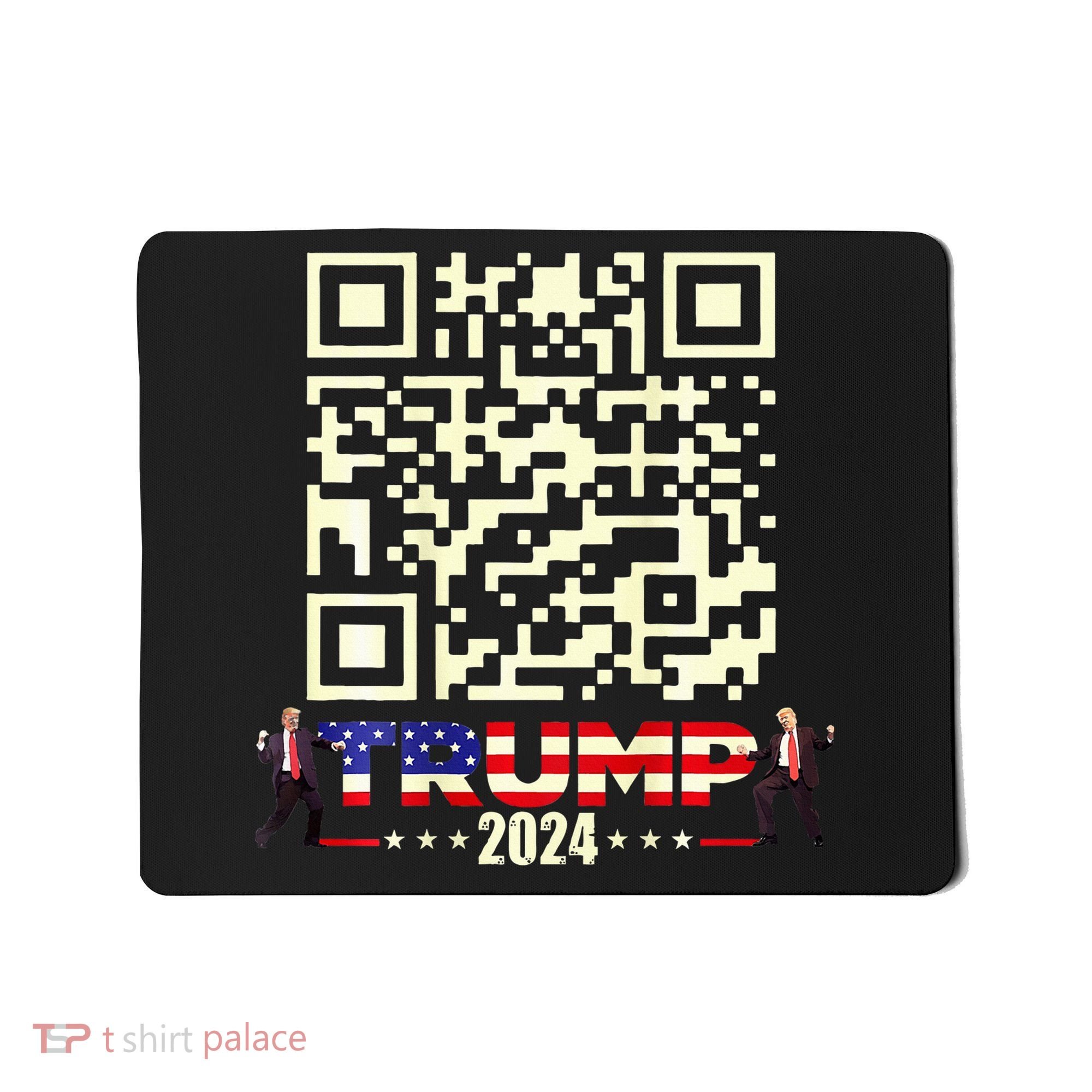 Qr President Trump 4547 Trump Dancing Code Mousepad