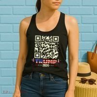 Qr President Trump 4547 Trump Dancing Code Women's Tank Top thumb 2