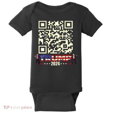 Qr President Trump 4547 Trump Dancing Code Baby Bodysuit
