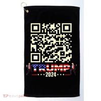 Qr President Trump 4547 Trump Dancing Code Golf Towel thumb 0