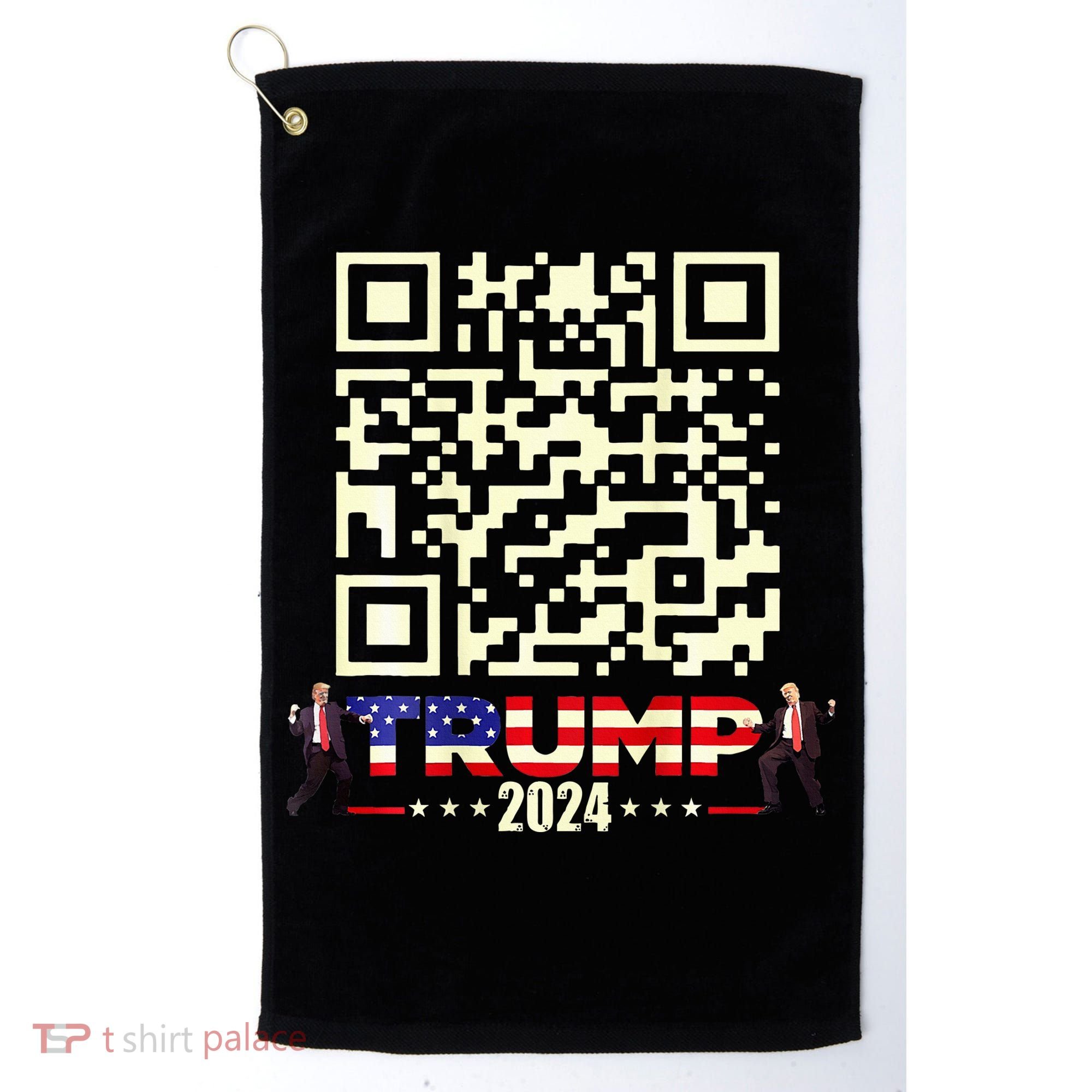 Qr President Trump 4547 Trump Dancing Code Golf Towel