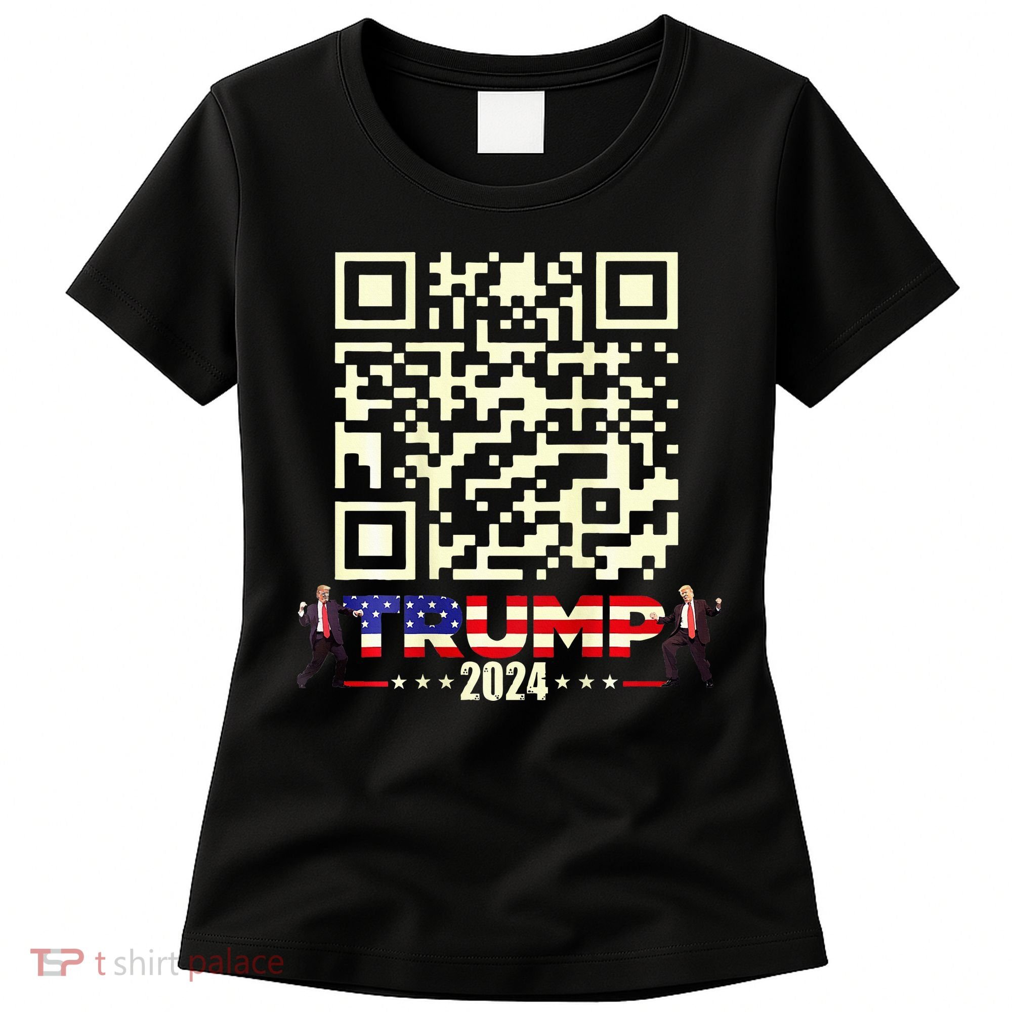Qr President Trump 4547 Trump Dancing Code Women's T-Shirt