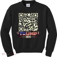 Qr President Trump 4547 Trump Dancing Code Kids Sweatshirt thumb 0