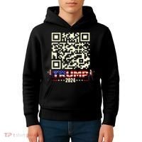 Qr President Trump 4547 Trump Dancing Code Kids Hoodie thumb 4