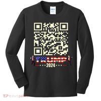 Qr President Trump 4547 Trump Dancing Code Kids Long Sleeve Shirt thumb 0