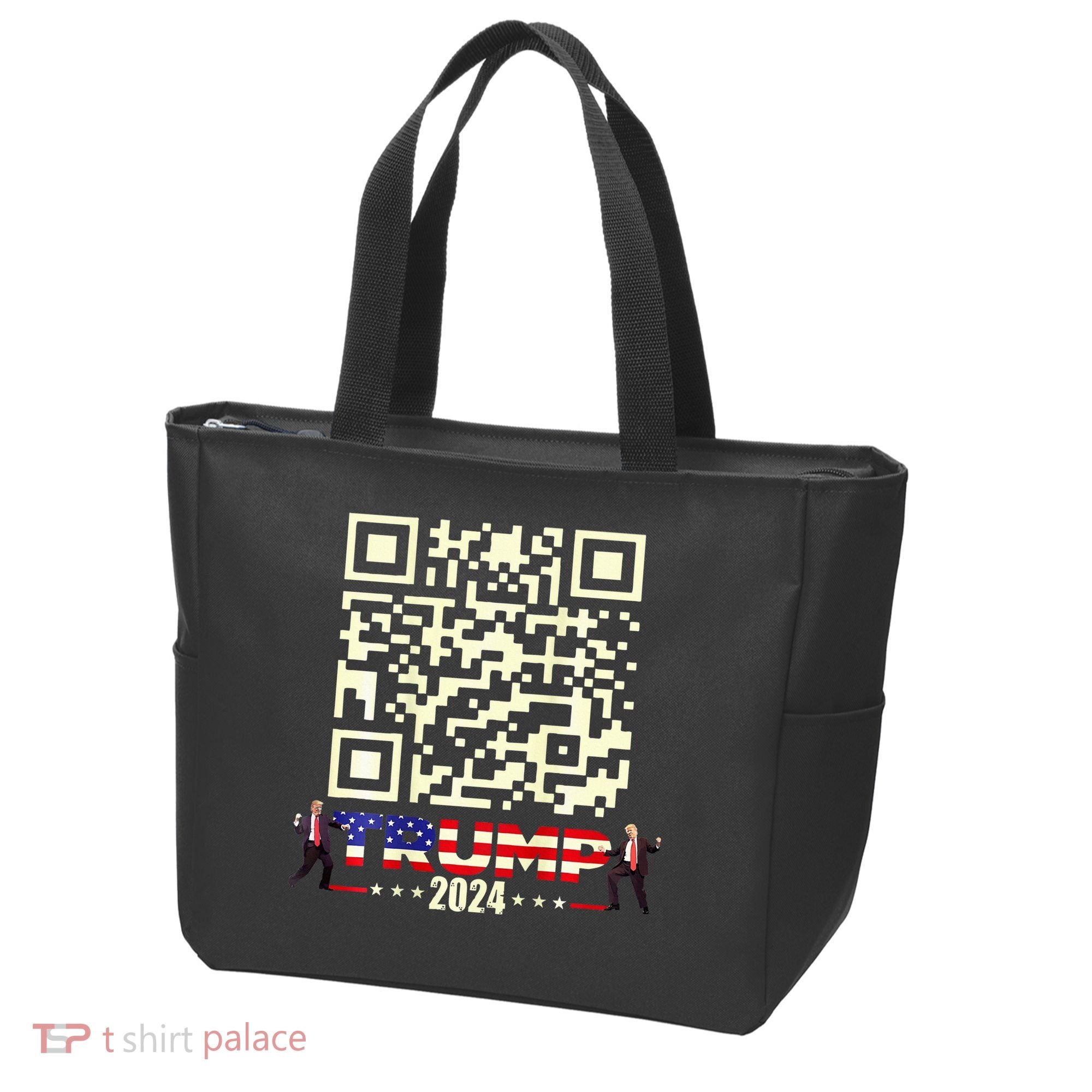 Qr President Trump 4547 Trump Dancing Code Tote Bag
