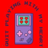 Quit Playing With My Heart Retro Video Game Santa Hat thumb 1