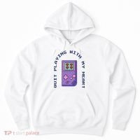 Quit Playing With My Heart Retro Video Game Hoodie thumb 0