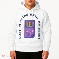 Quit Playing With My Heart Retro Video Game Hoodie thumb 2
