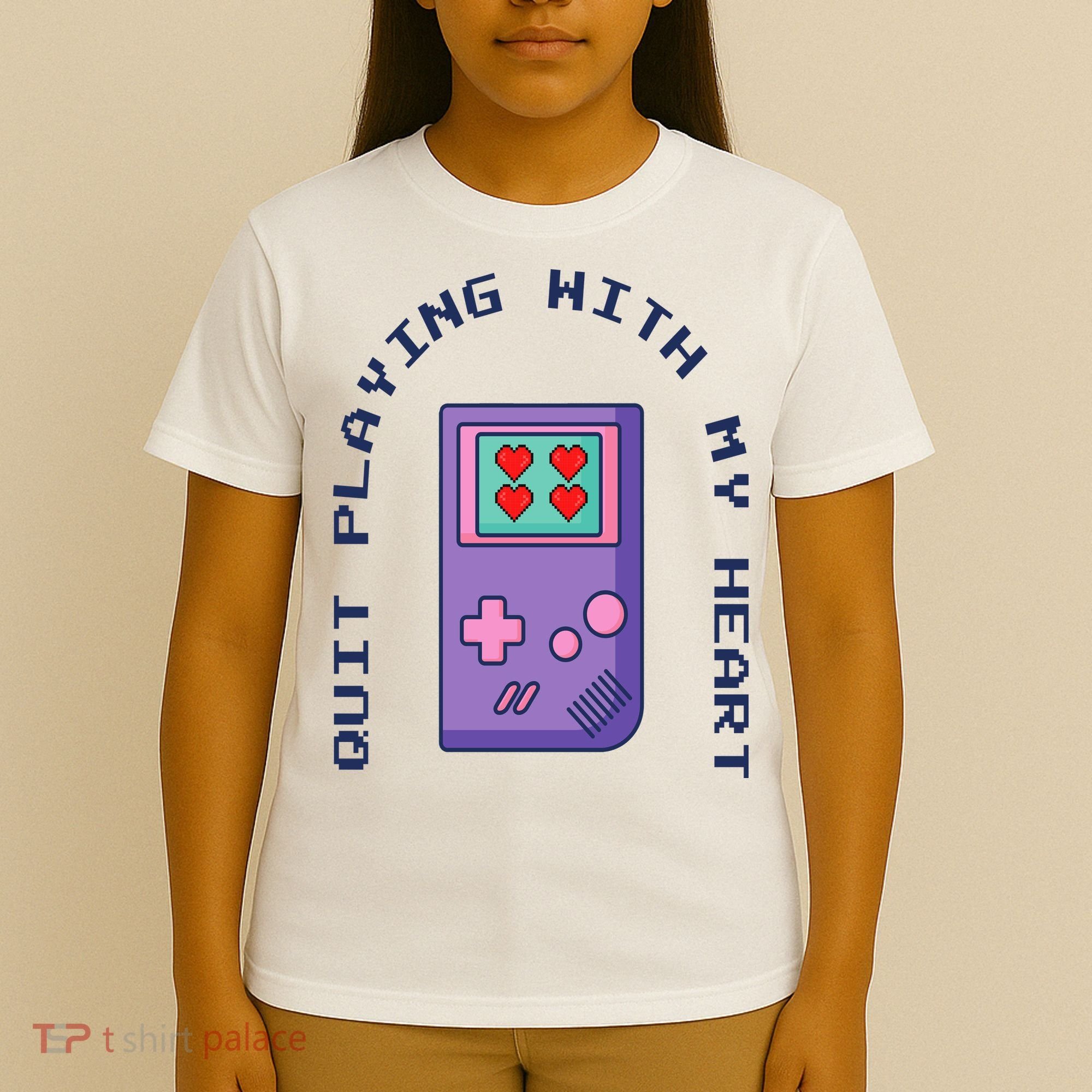 Quit Playing With My Heart Retro Video Game T-Shirt