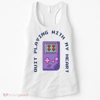 Quit Playing With My Heart Retro Video Game Women's Tank Top thumb 0