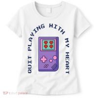 Quit Playing With My Heart Retro Video Game Women's T-Shirt thumb 0