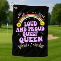 Queef Queen Embarrassing Queefed Inappropriate Queefing Golf Towel thumb 1